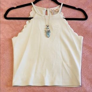Baby blue small crop top